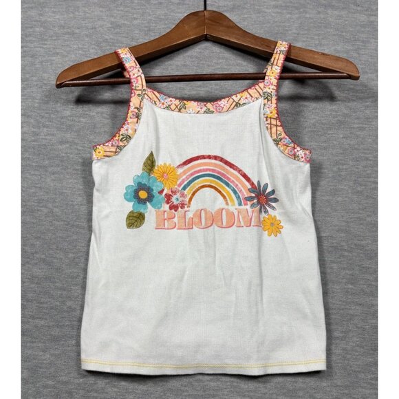 Matilda Jane Girls "Bloom" Tank Top With Rainbow  8 - Picture 1 of 5